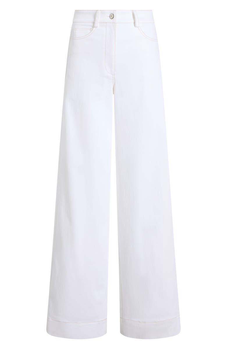 Cinq à Sept Carol Wide Leg Jeans, Alternate, color, White
