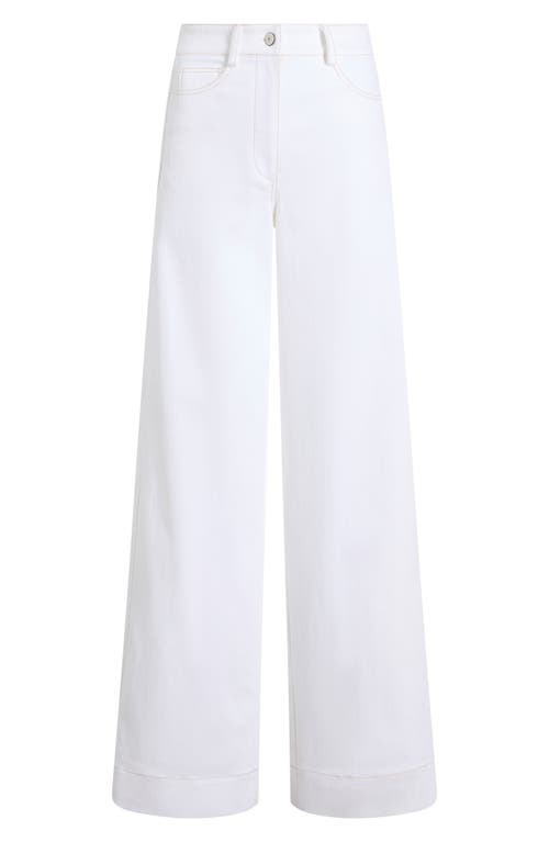 Cinq À Sept Cinq A Sept Carol Wide Leg Jeans In White In White