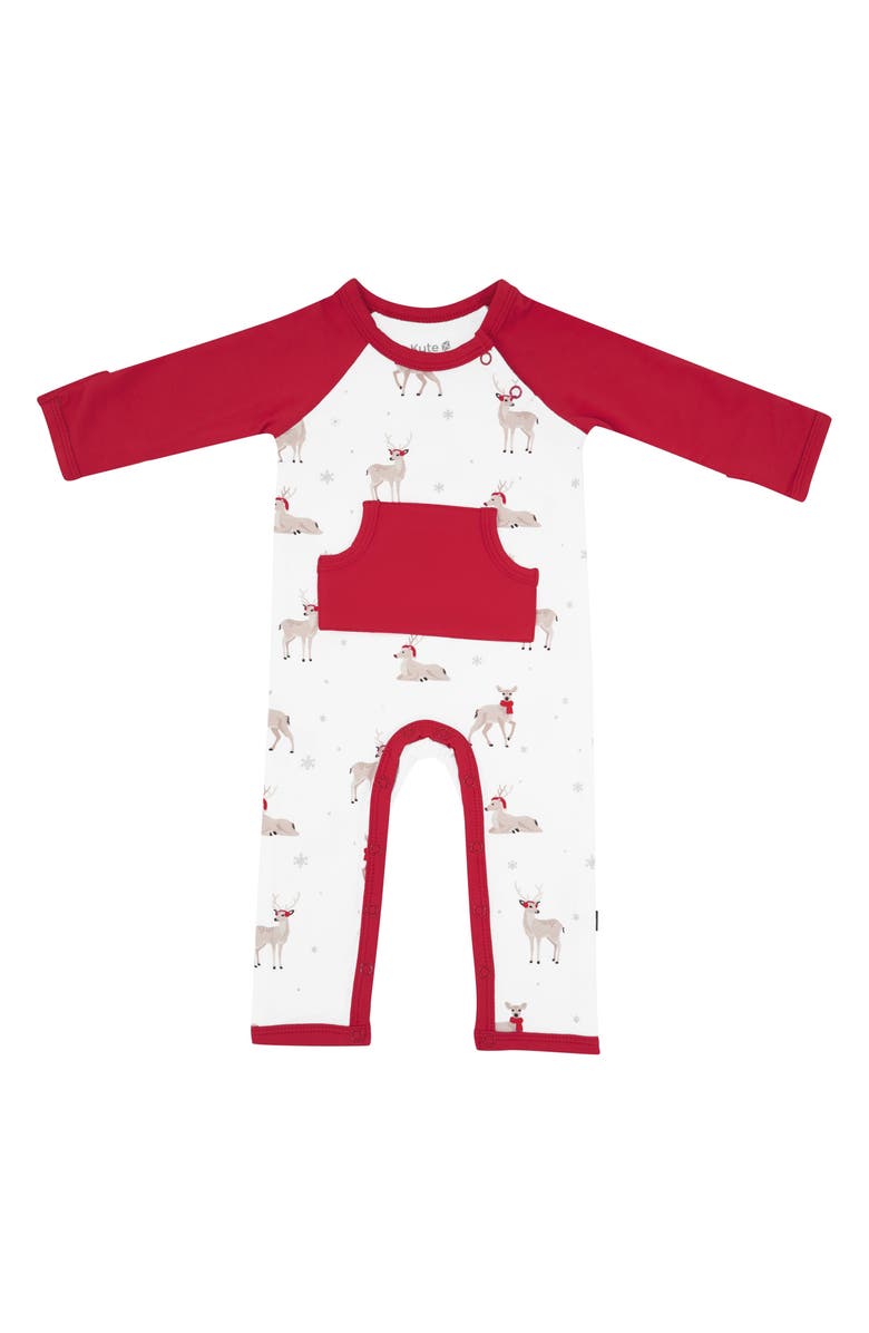 Kyte BABY Cloud Deer Romper, Main, color, Cloud Deer