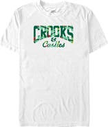 Crooks & Castles Men's Crooks & Castles Green Tropical Print Graphic T-Shirt