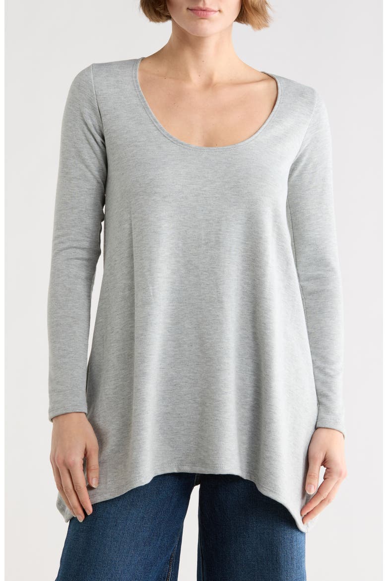 Asymmetric Tunic Sweater, Main, color, MOONSTRUCK