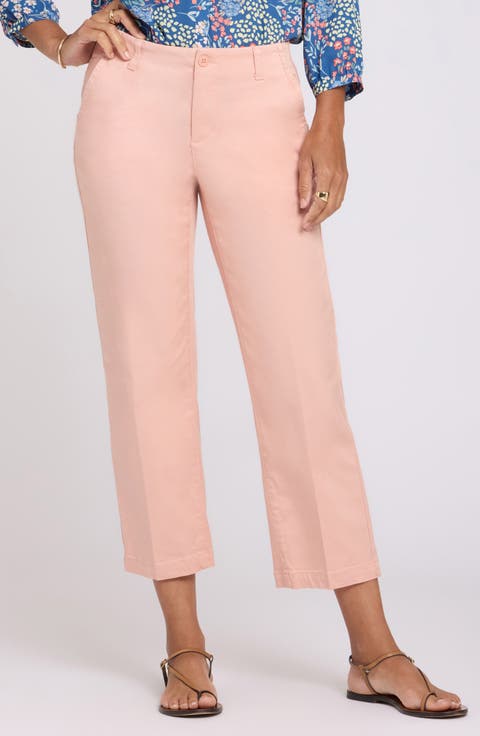 Marilyn Ankle Straight Leg Twill Pants