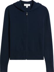 Nordstrom Cashmere Zip Hoodie Sweater