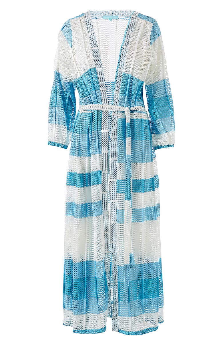 Melissa Odabash Drew Stripe Cover-Up Dress, Alternate, color, 