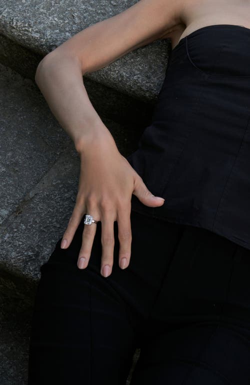 Rc Retro Chic Coconut Glow Ring In Silver