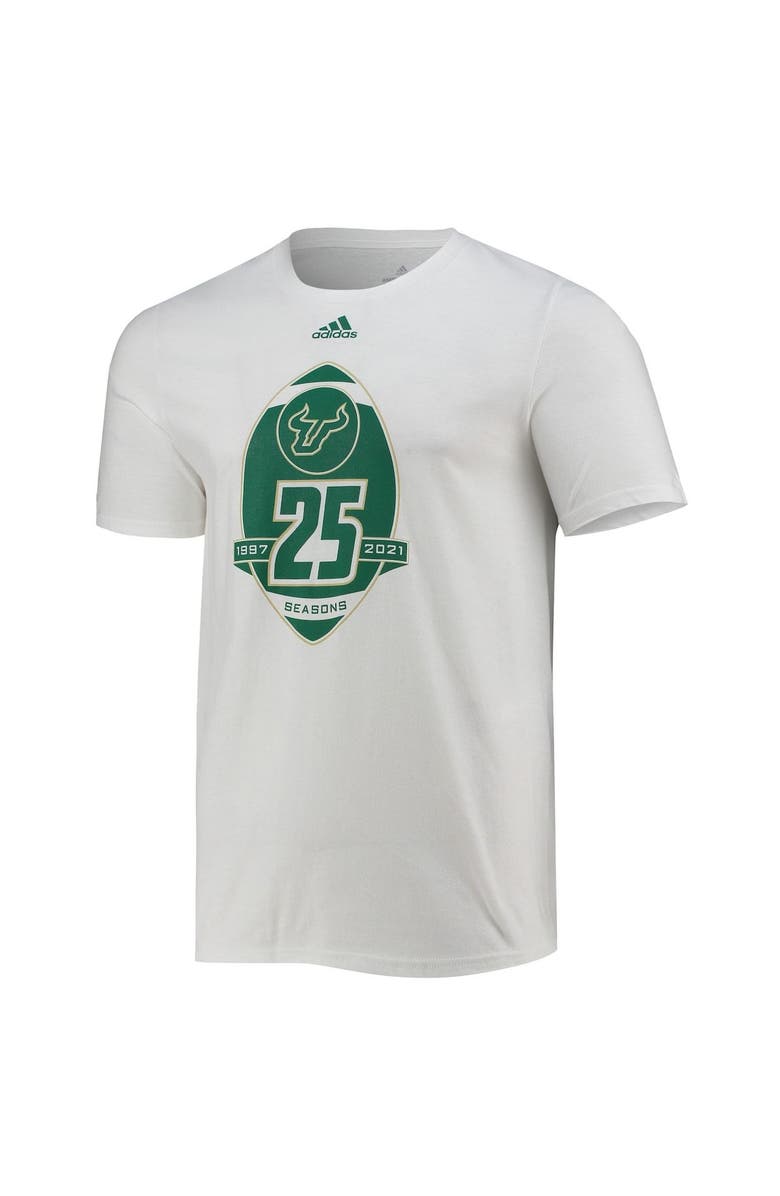 adidas Men's adidas White South Florida Bulls 25th Anniversary T-Shirt, Alternate, color, 