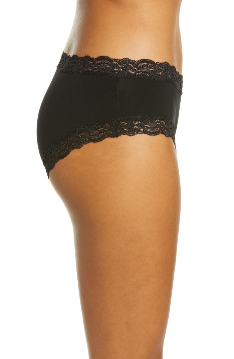 Fleur't Iconic Boyshorts, Alternate, color, Black