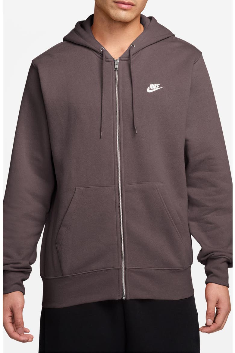 Club Fleece Zip Hoodie, Main, color, TATTOO/ WHITE