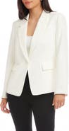 Karen Kane Faux Pearl Detail Blazer