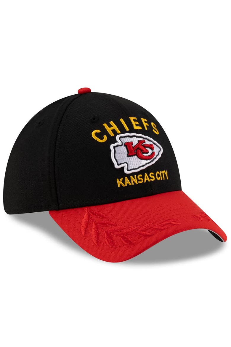 Men's New Era  Black/Red Kansas City Chiefs 2025 NFL Draft 39THIRTY Flex Hat, Alternate, color, Black