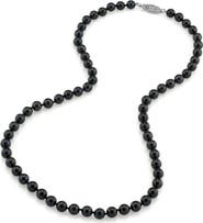 The Pearl Source Japanese Akoya Pearl Necklace 6-6.5mm AAA