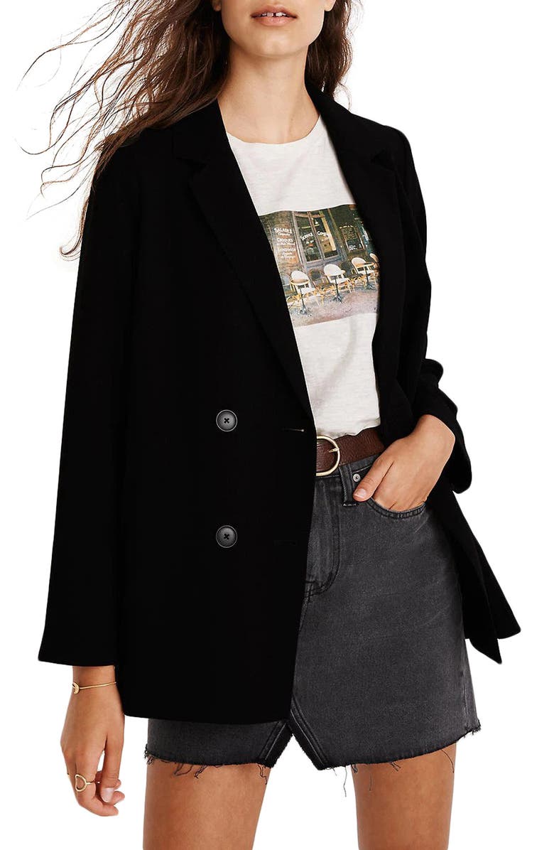 Madewell Caldwell Double Breasted Blazer, Main, color, 