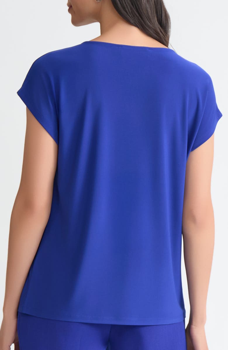 KASPER Diamond Keyhole Top, Alternate, color, Royal Signature