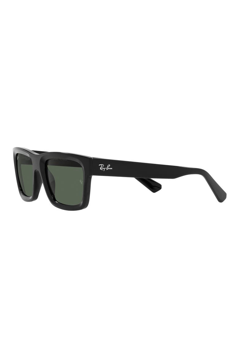 Warren 57mm Rectangular Sunglasses, Alternate, color, BLACK