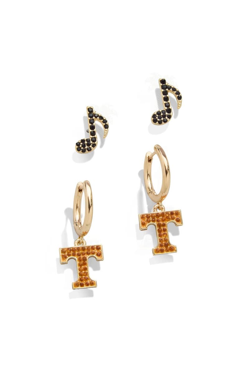 BaubleBar Tennessee Volunteers Set of Two Earrings, Main, color, Gold