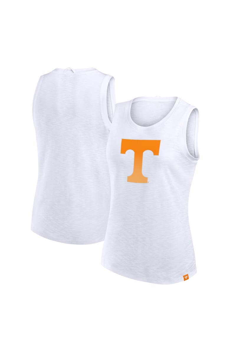 FANATICS Women's Fanatics White Tennessee Volunteers Activate Slub Tank Top, Alternate, color, White