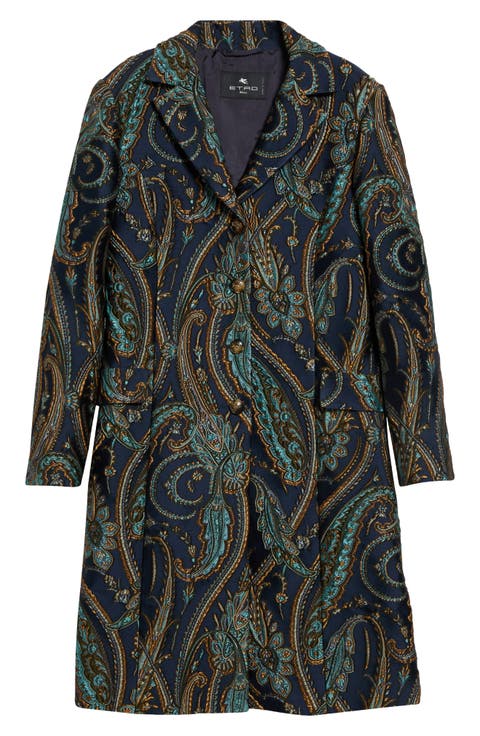 Paisley Jacquard Coat