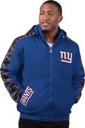 STARTER Men's Starter  Royal New York Giants Thursday Night Gridiron Full-Zip Jacket