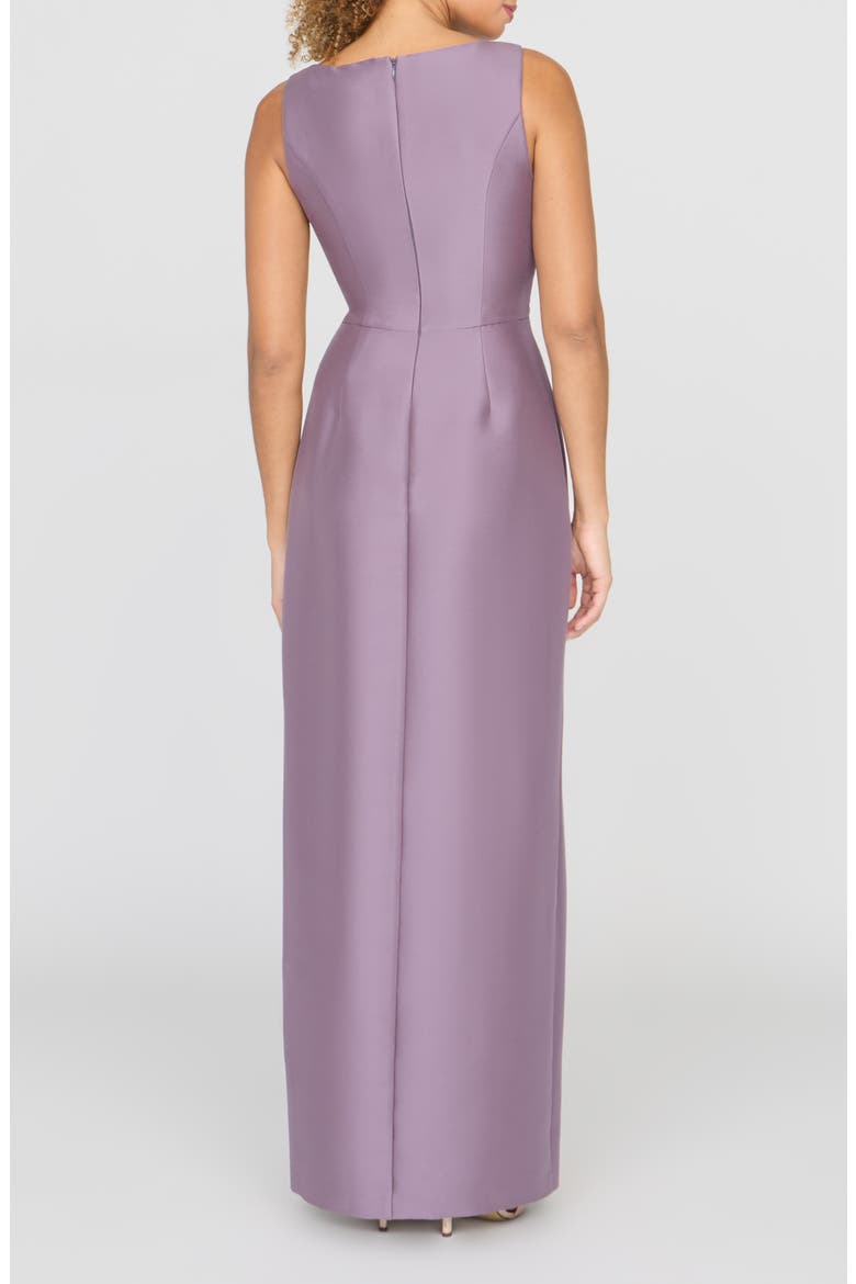 Paloma Beaded Placed Floral Sheath Gown, Alternate, color, HEATHER