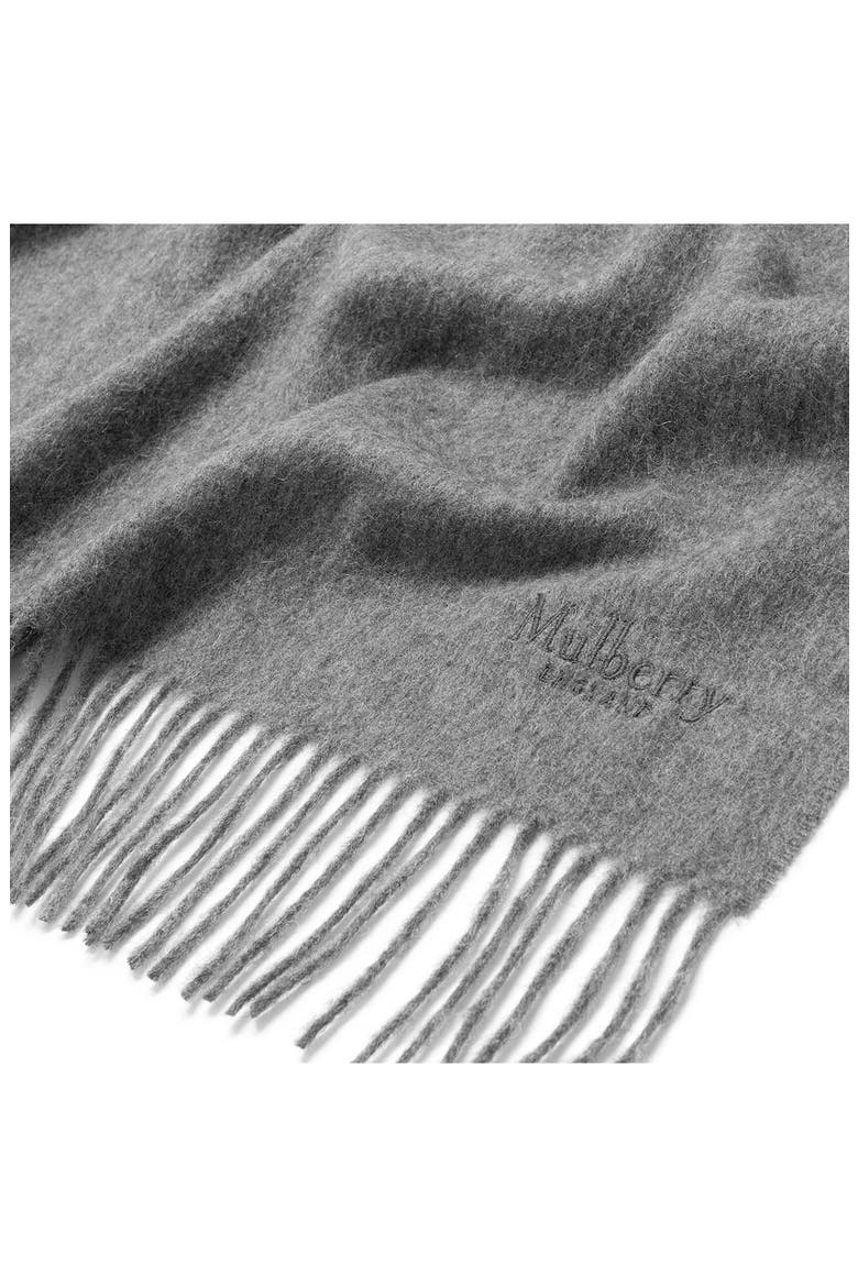 Solid Wool Scarf, Alternate, color, GREY MELANGE