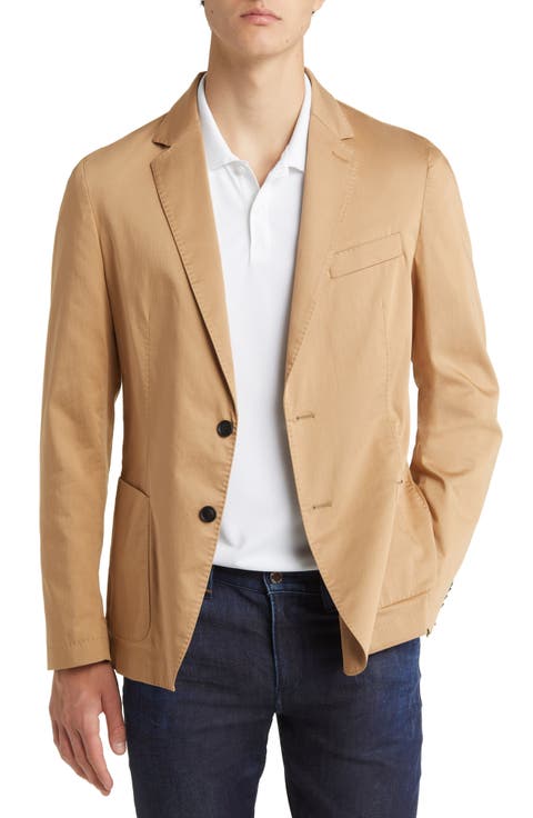 Hanry Beige Cotton Blend Sport Coat