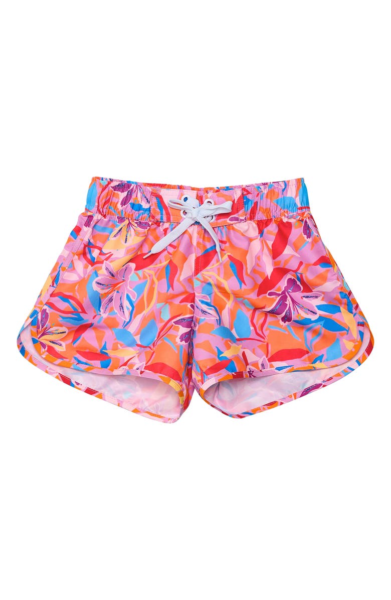 Snapper Rock Kids' Blooming Sunset Two-Piece Swimsuit, Main, color, Multi