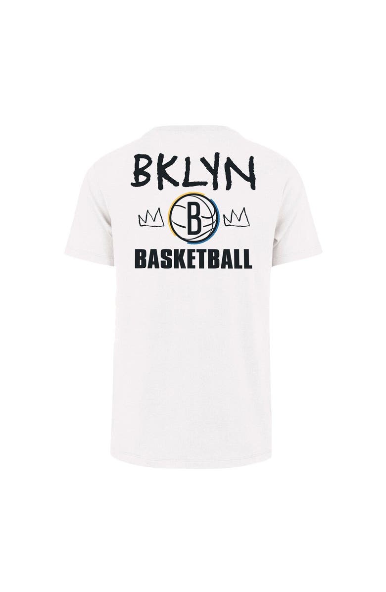 '47 Men's '47  White Brooklyn Nets 2022/23 City Edition Backer Franklin T-Shirt, Alternate, color, 