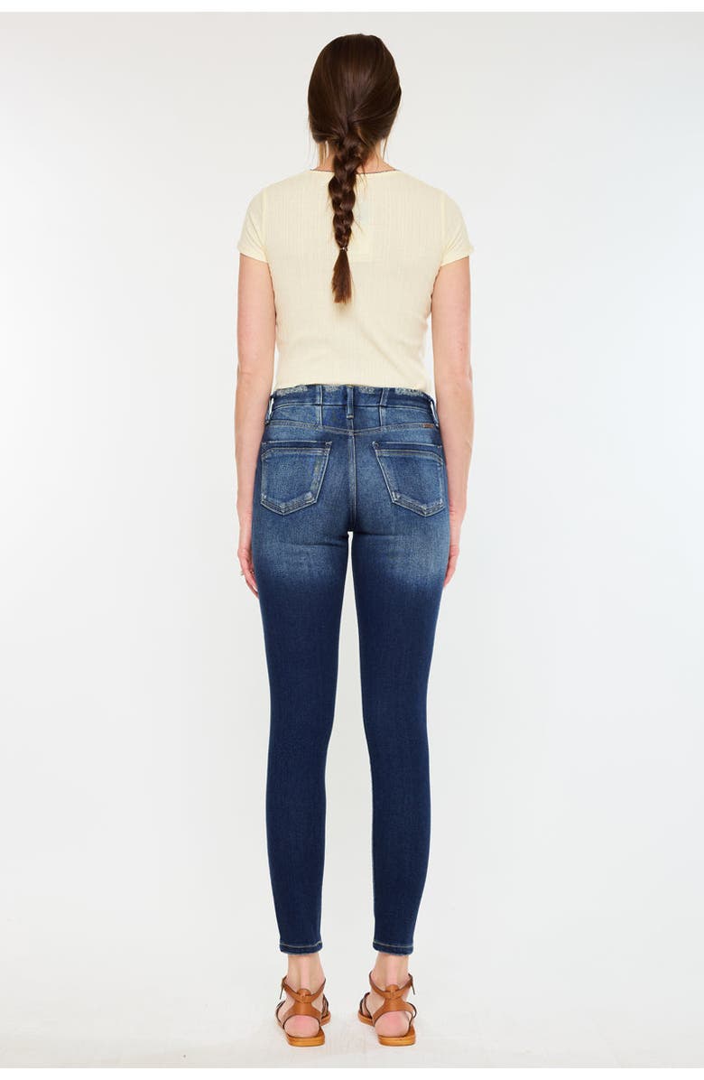 KanCan Novah High Rise Super Skinny Jeans, Alternate, color, Dark Wash