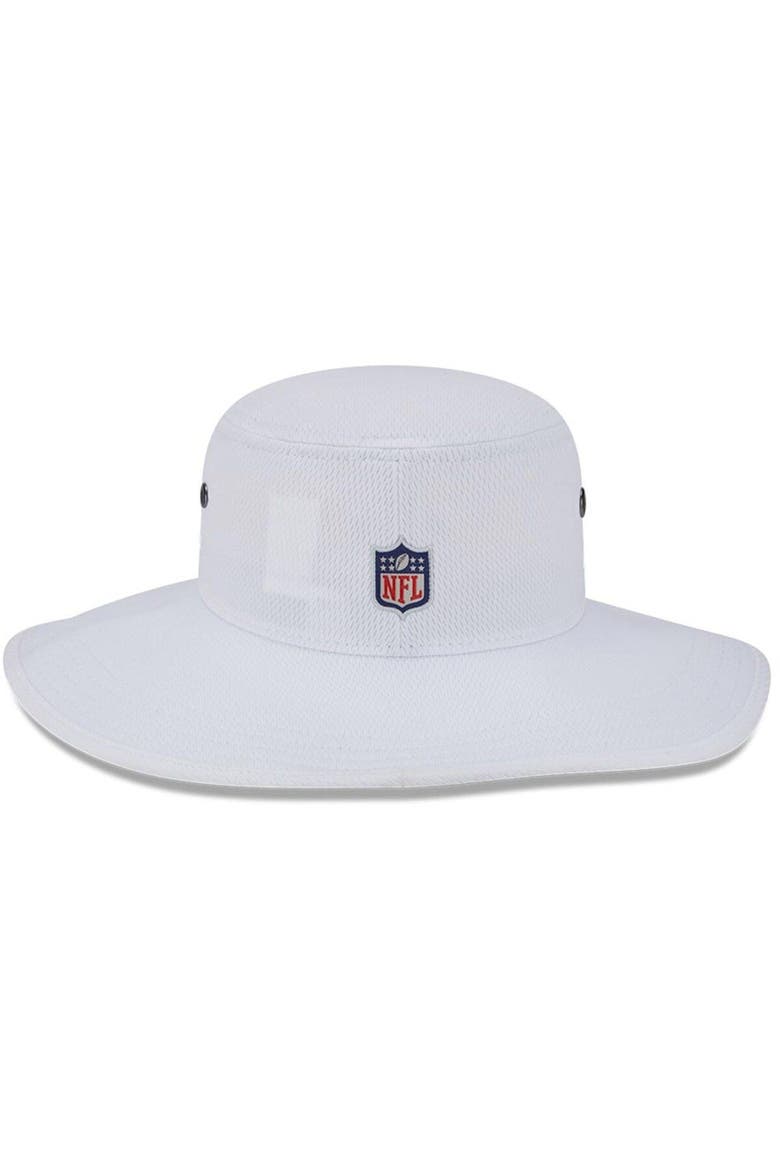 Men's New Era White Carolina Panthers 2023 NFL Training Camp Panama Bucket Hat, Alternate, color, White