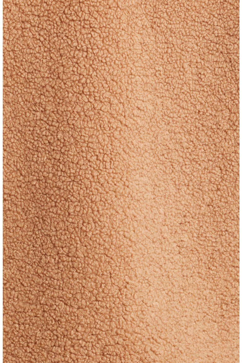 Toggle Front Faux Shearling Jacket, Alternate, color, SEPIA TAUP