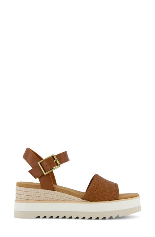 Toms Diana Platform Wedge Sandal In Brown