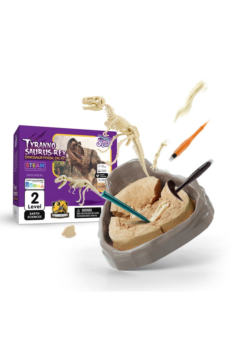 Science Can Tyrannosaurus Rex Dinosaur Fossil Dig Kit 8+, Alternate, color, Multicolored