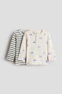 H&M 2-pack Cotton Henley Tops