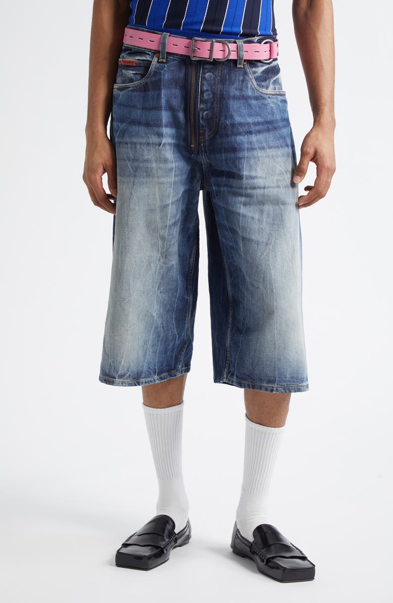 Martine Rose Baggy Denim Shorts, Main, color,