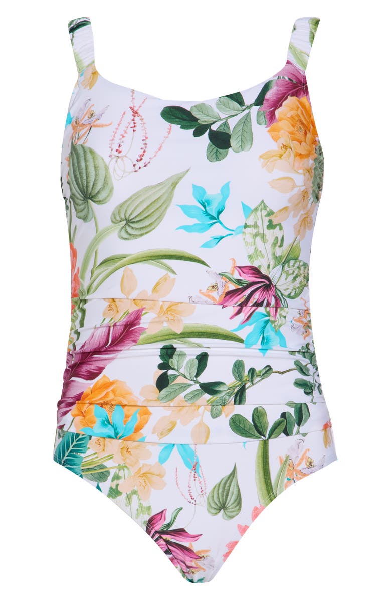 JANTZEN Jolie One-Piece Swimsuit, Alternate, color, Green Multi