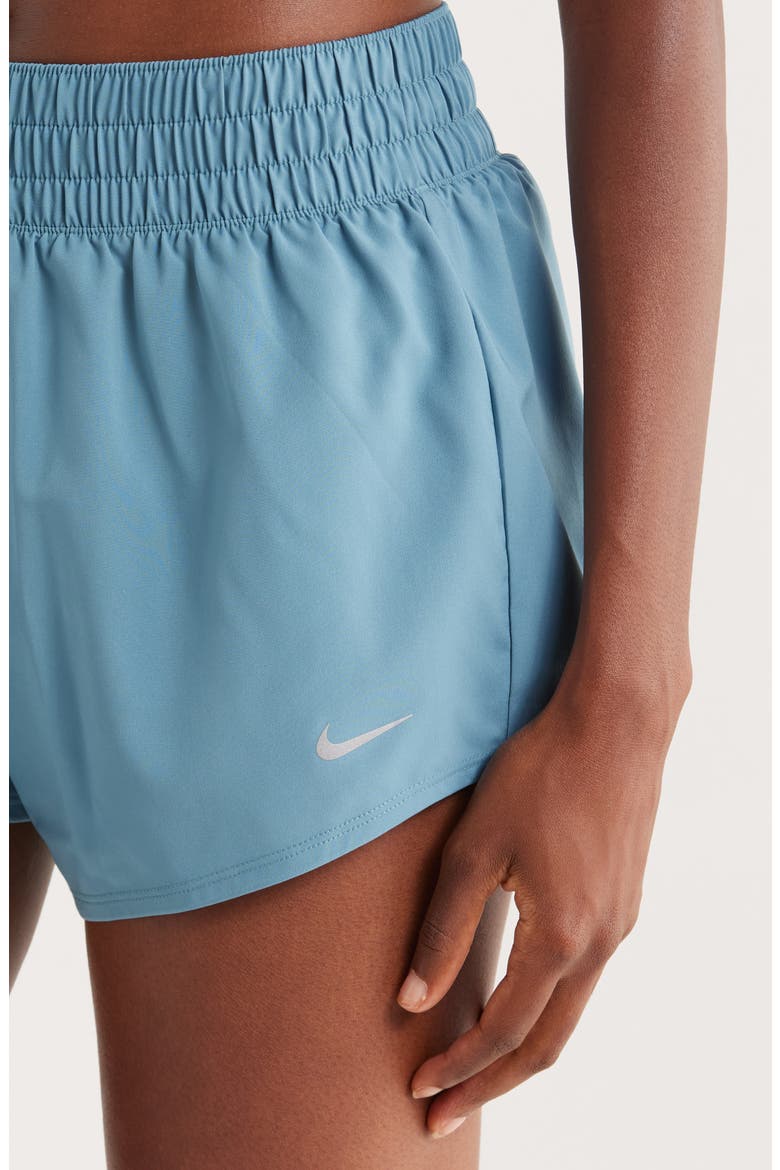 Dri-FIT Mid-Rise 3-Inch Brief-Lined Shorts, Alternate, color, 006 SMK BL/REFSIL