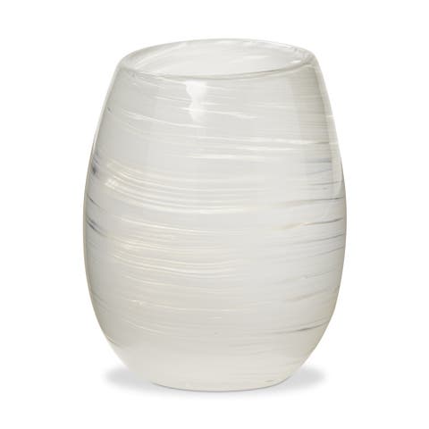 Swirl Stemless Wine Glass Dishwasher Safe Everyday Drinkware