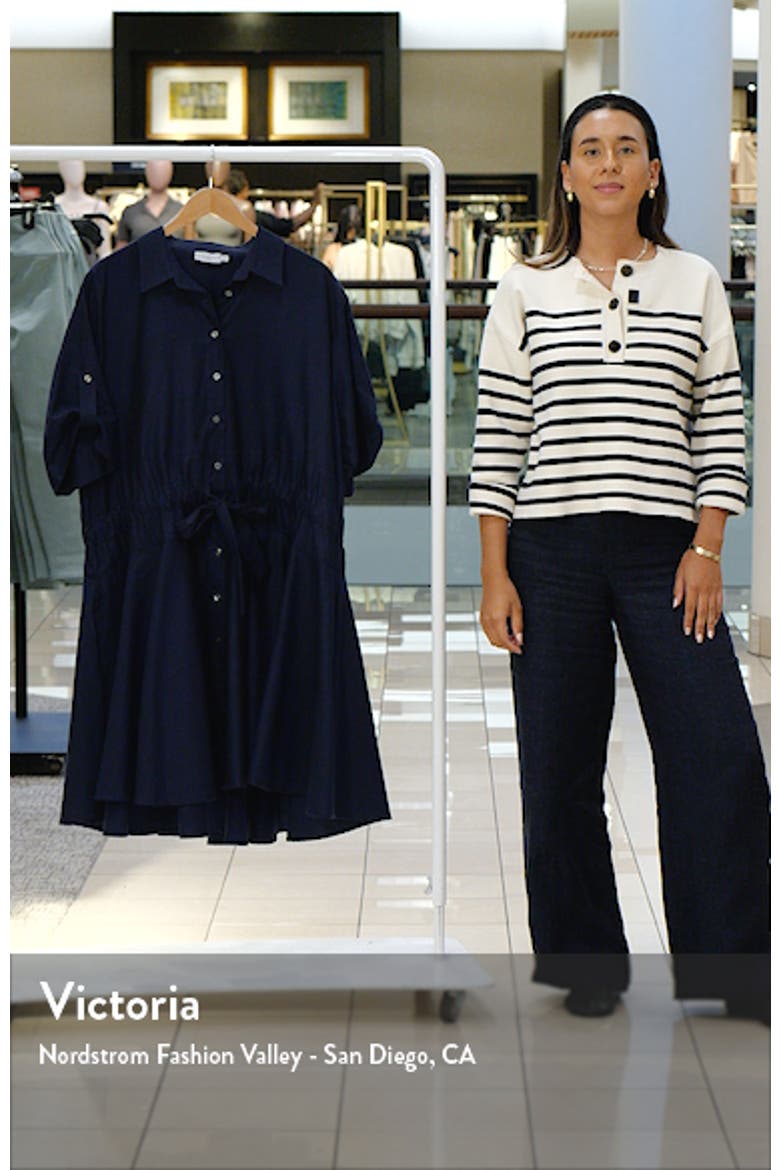 Meadow Drawstring Waist Shirtdress video