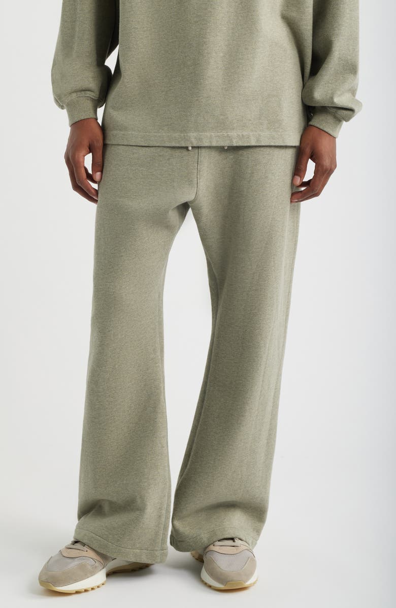 Fear of God Essentials Signature Flare Sweatpants, Main, color, Washed Seal Heather