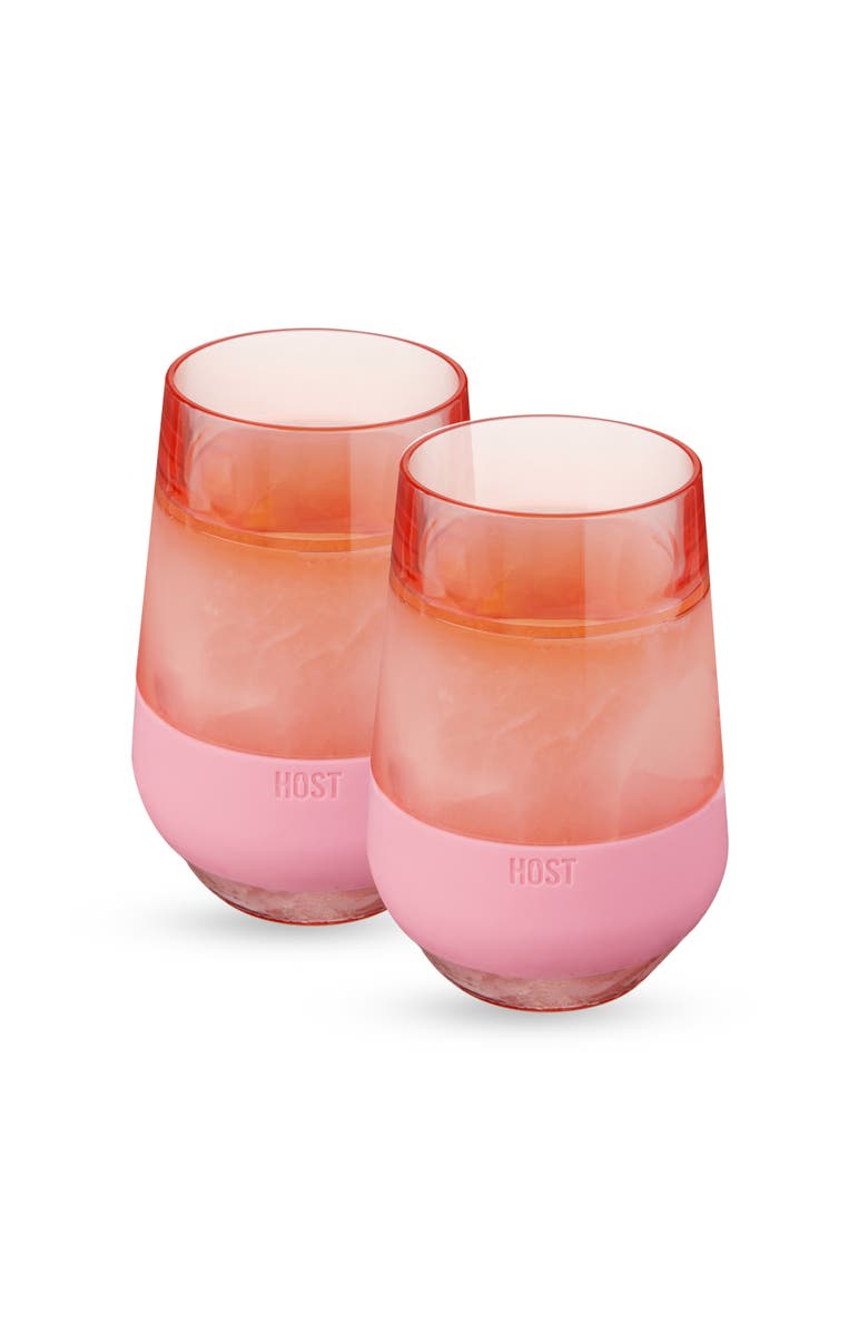 HOST Wine FREEZE XL Cooling Cup Set of 2, Main, color, Tinted Blush