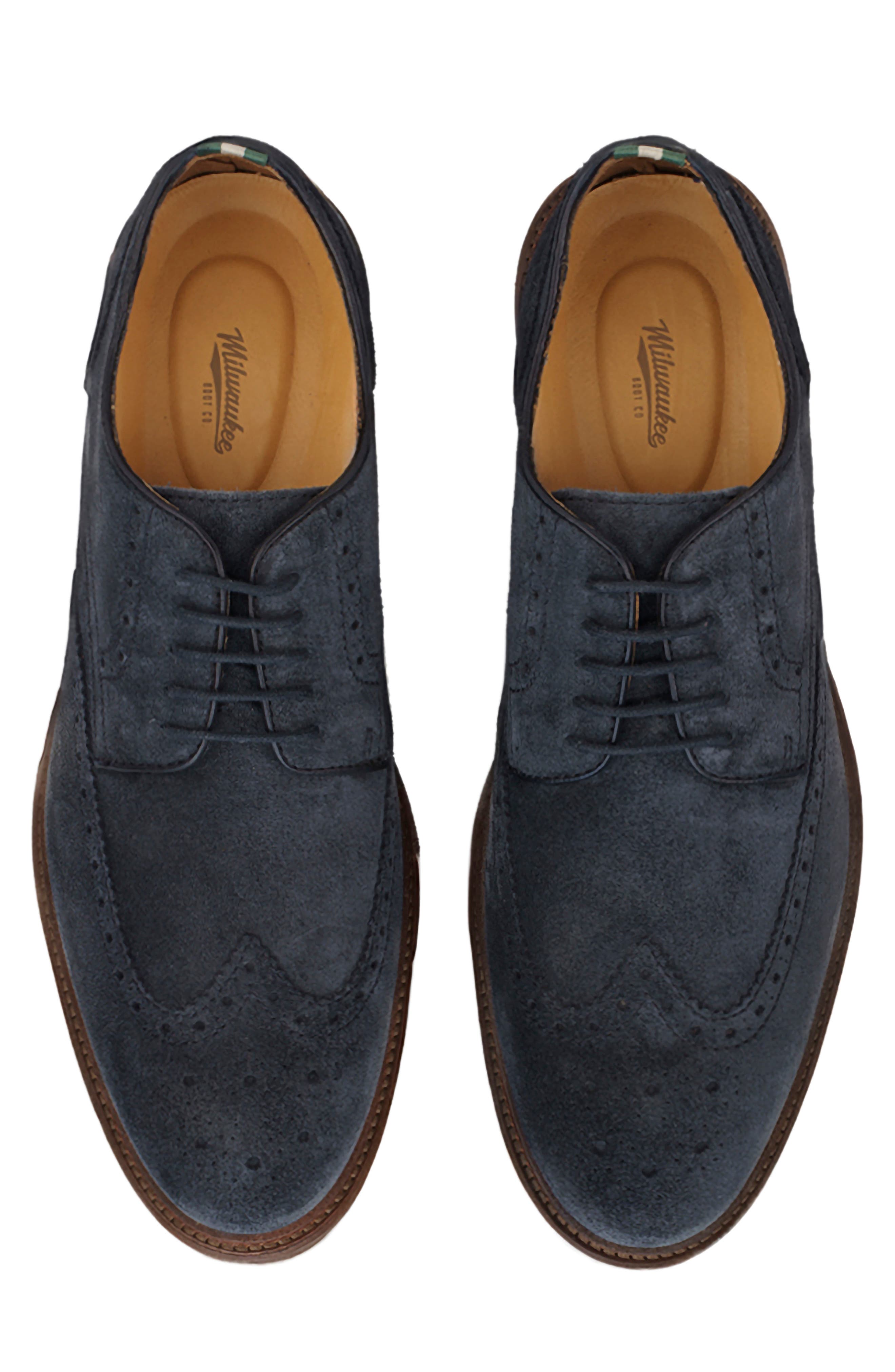 Milwaukee Boot Company Astor Wingtip Derby, Alternate, color, 