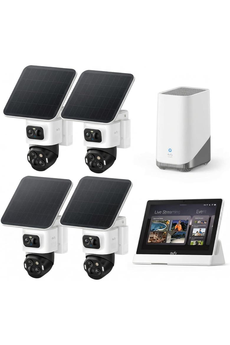 Cam S4 4-Cam Kit and Smart Display E10, Main, color, White