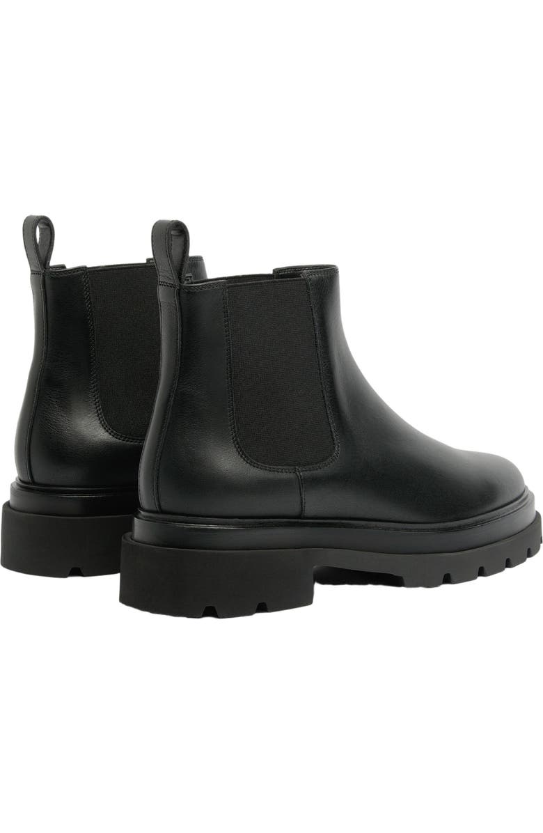 Santoni Women's leather Chelsea boot, Alternate, color, Black