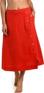La Blanca Harbor Breeze Midi Cover-Up Skirt