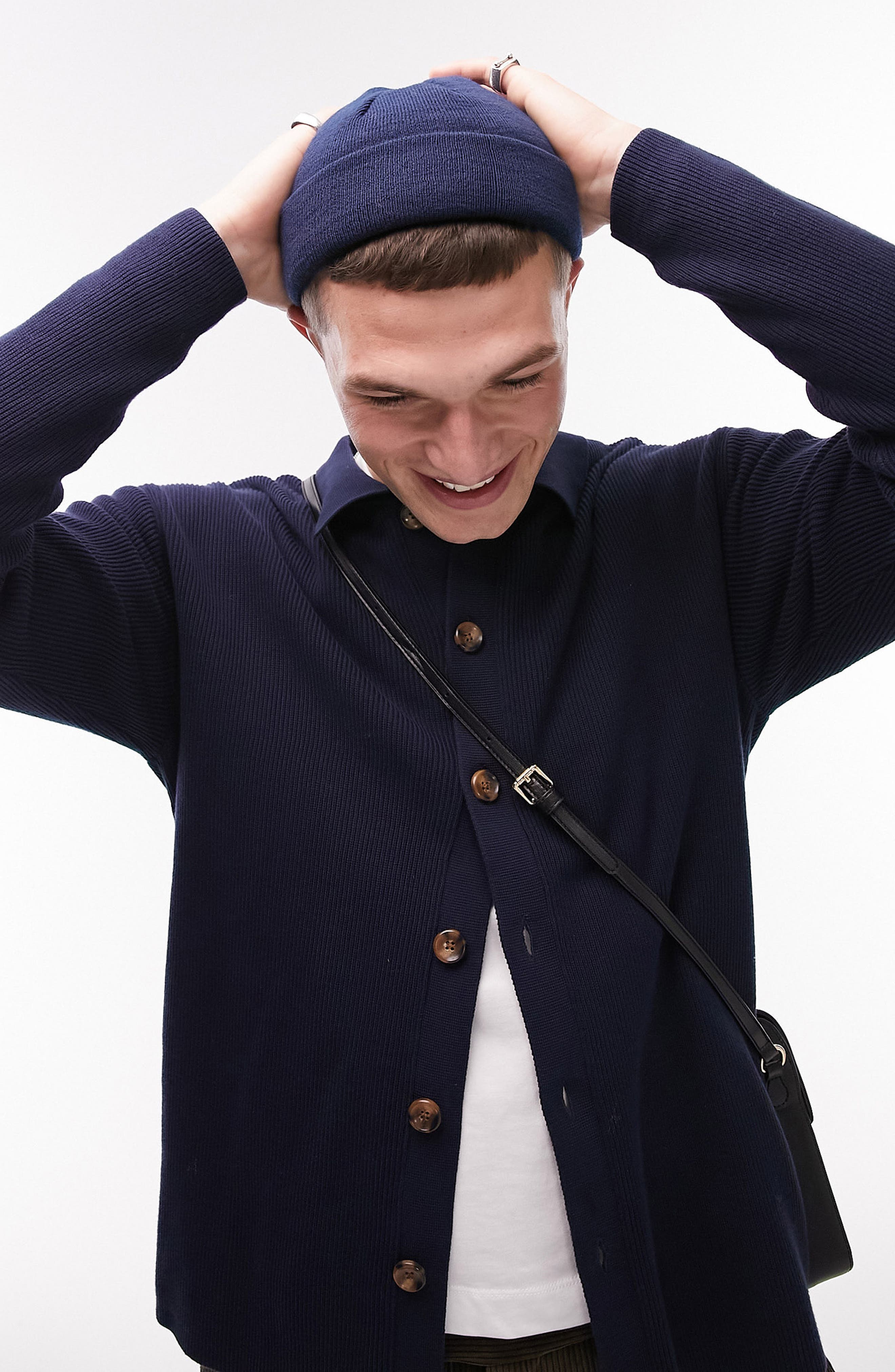 Cotton Polo Cardigan