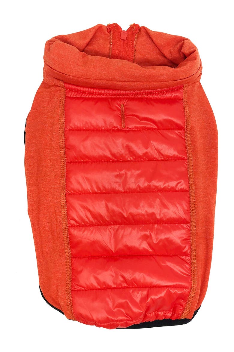 'Apex' Lightweight Hybrid 4-Season Stretch & Quick-Dry Dog Coat w/ Pop out Hood - Small, Main, color, RED