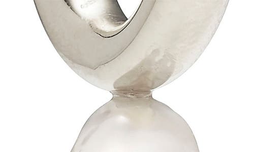 Lady Grey Isla Cultured Pearl Drop Earrings In Silver