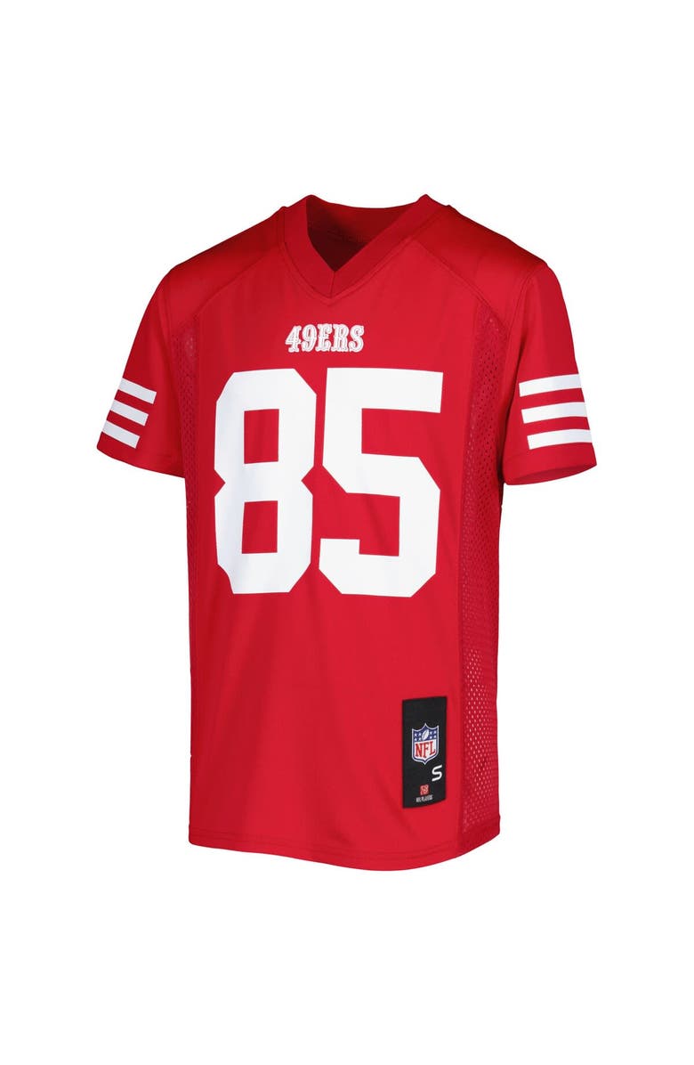 Outerstuff Youth George Kittle Scarlet San Francisco 49ers Team Replica Player Jersey, Alternate, color, Scarlet