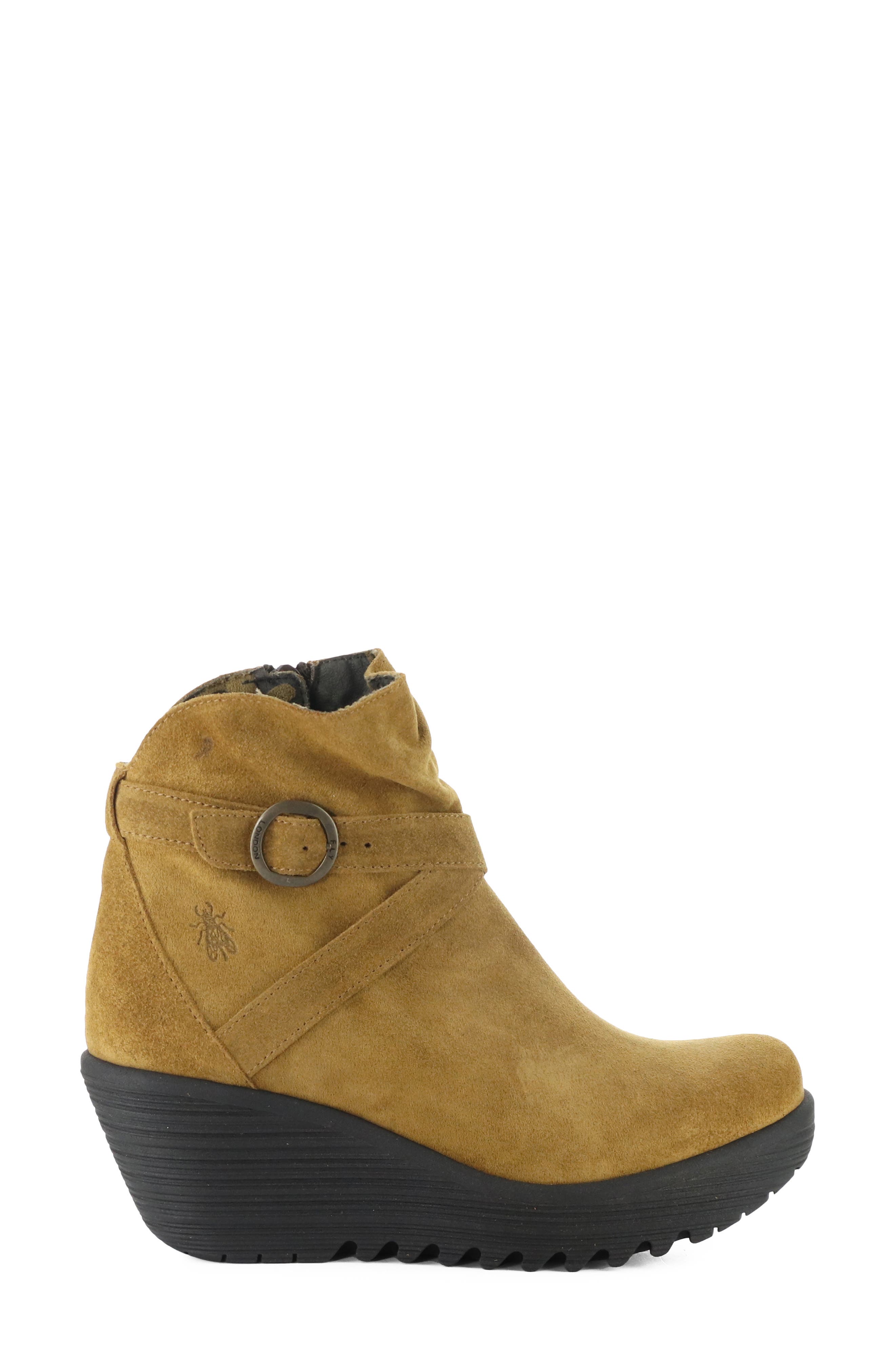 Loik Platform Wedge Bootie, Alternate, color, TOBACCO