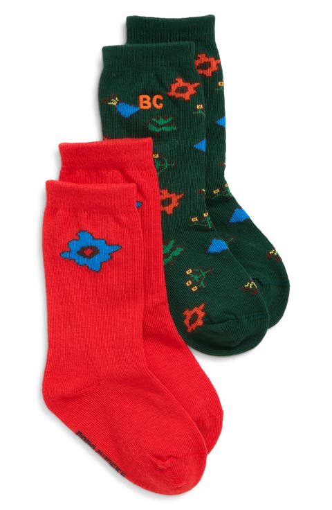 Kids' 2-Pack Blossom All Over Socks